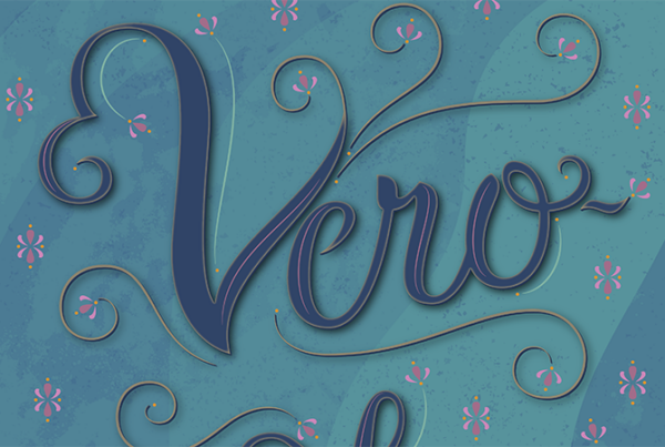 Lettering piece "Veronika" cover