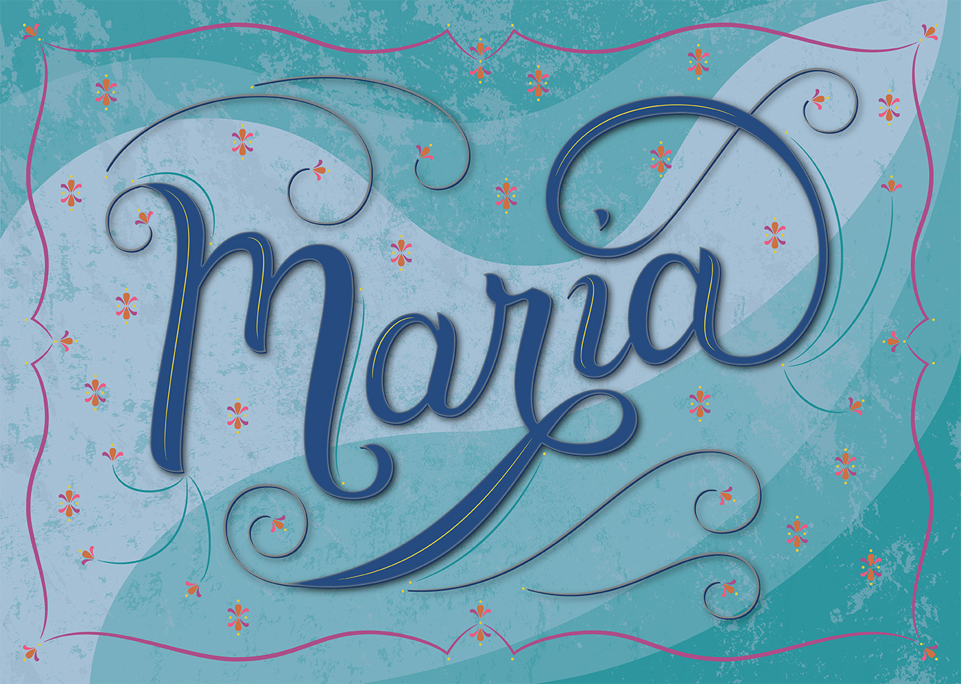 Lettering piece "Maria"
