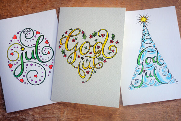 3 Christmas cards