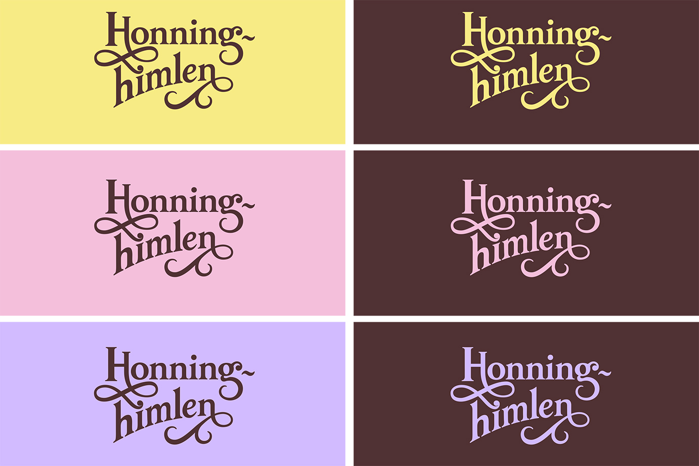 Honninghimlen logo color variations